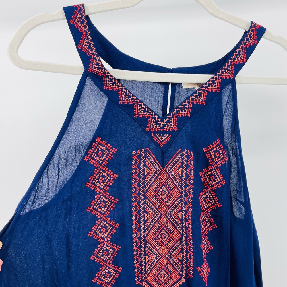 NWT Skies Are Blue Clearwater Embroidered Tank Top, Stitch Fix, Women's XL - Picture 2 of 8